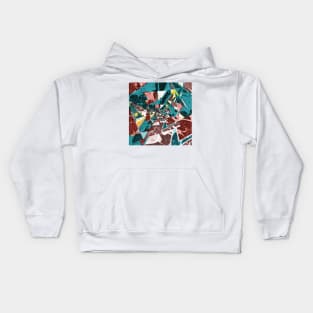 Abstract Triangles #5: Fractured Earth Mirror Kids Hoodie